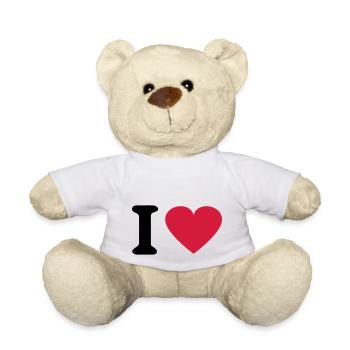 I Heart - Teddy Bear - white - Front