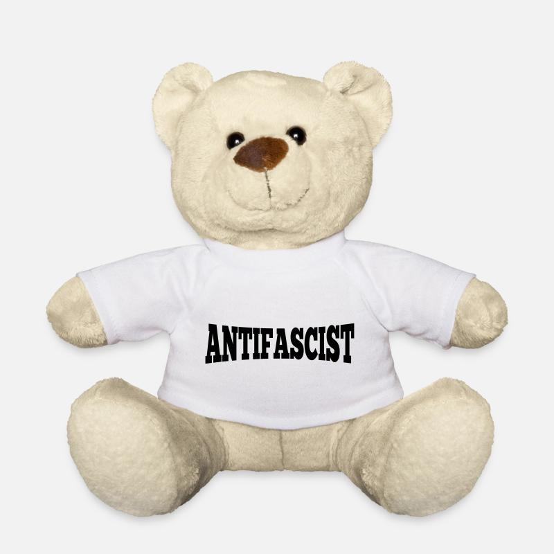 Antifascist - Antifaschist - Teddy - Weiß