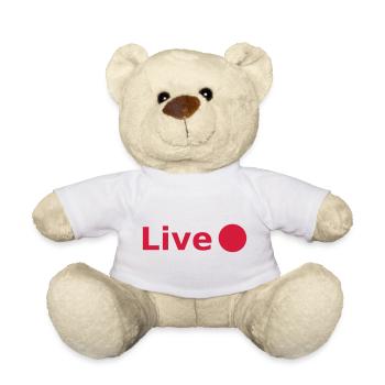 live - Teddy Bear - white - Front