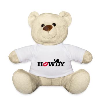 howdy (a, 2c) - Teddy Bear - white - Front