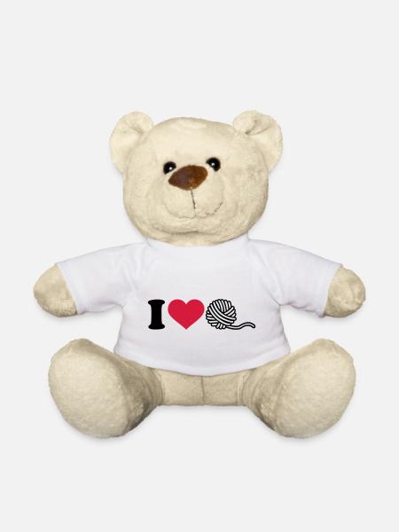 Stricken - Teddy - Weiß