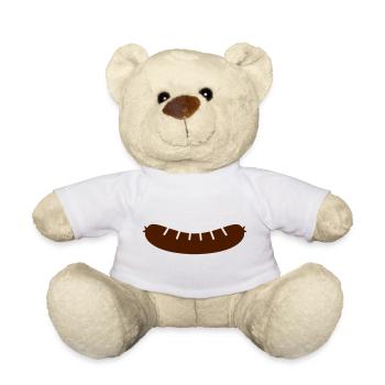 Sausage - Teddy Bear - white - Front