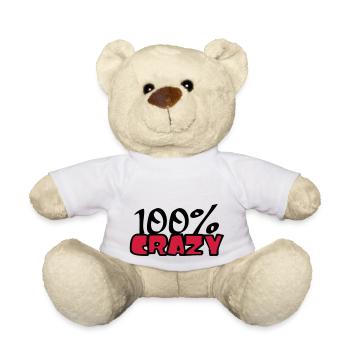 confus 100 cent pour cent texte de bande dessinée - Nounours - blanc - Devant