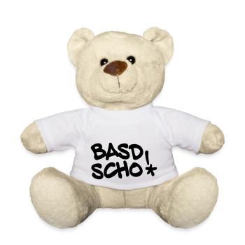 Basd scho, fränkisch, bayrisch, Spruch - Teddy - Weiß - Vorne