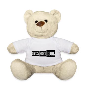 crazy sexy cool design - Teddy Bear - white - Front