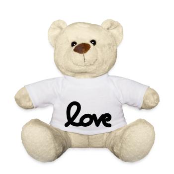 draw love - Nounours - blanc - Devant