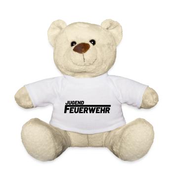 Jungedfeuerwehr Freiwillige Feuerwehr Jugend - Teddy - Weiß - Vorne
