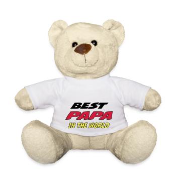 Best PAPA in the world - Nounours - blanc - Devant