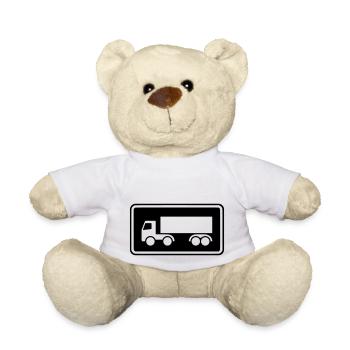 Shield Truck Inverted Trucker Truck imprimer négatif - Nounours - blanc - Devant
