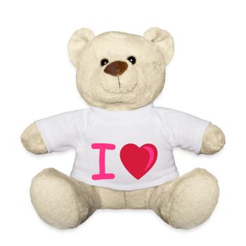 I heart - Teddy - Weiß - Vorne