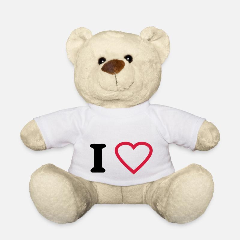 i love - Nounours - blanc