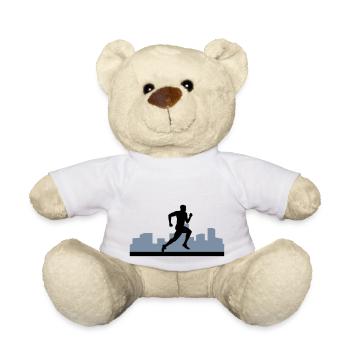 Läufer, laufen, Stadtlauf - Teddy - Weiß - Vorne