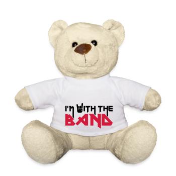 I'm with the Band - Teddy Bear - white - Front