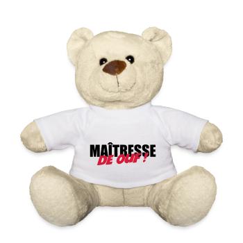 Maîtresse de OUF ! - Nounours - blanc - Devant
