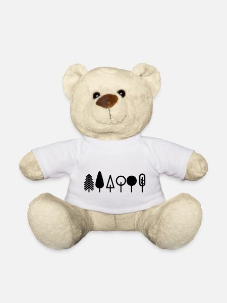 Bäume - Teddy - Weiß