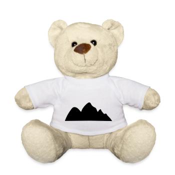 Berge Berg Gebirge Mountain 12 Zeichenfläche 13 - Teddy - Weiß - Vorne