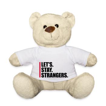 Citation Restons Strangers - Nounours - blanc - Devant