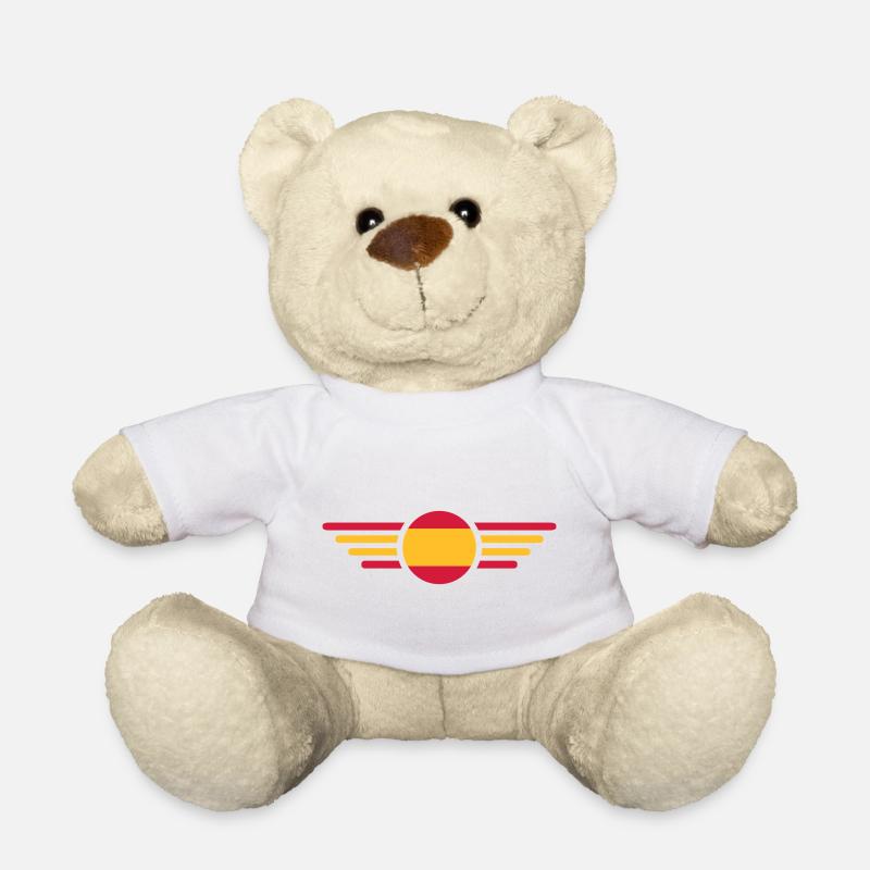 Wing Flage Espagne - Nounours - blanc