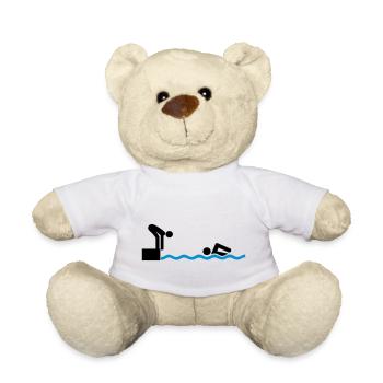 Relais natation - Nounours - blanc - Devant