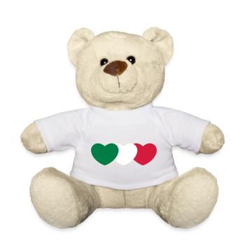 Italie coeur - Nounours - blanc - Devant