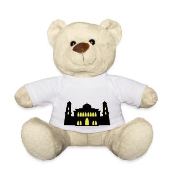 mosquée, silhouette - Nounours - blanc - Devant