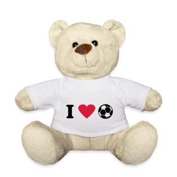 Soccer - Teddy Bear - white - Front