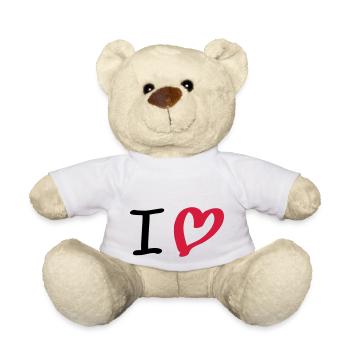 i love - Teddy - Weiß - Vorne