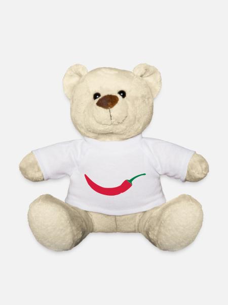 Red chili - Teddy Bear - white