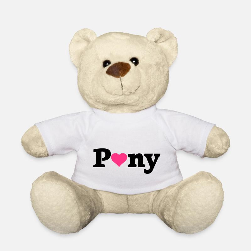 Pony Herz - Teddy - Weiß