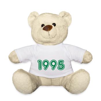 College Zahlen, Jahreszahlen, Jahrgang, 1995 - Teddy - Weiß - Vorne