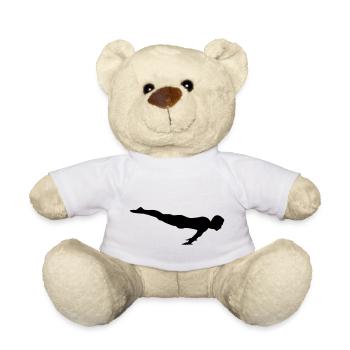 gymnast, gymnastics - gymnastique - Nounours - blanc - Devant