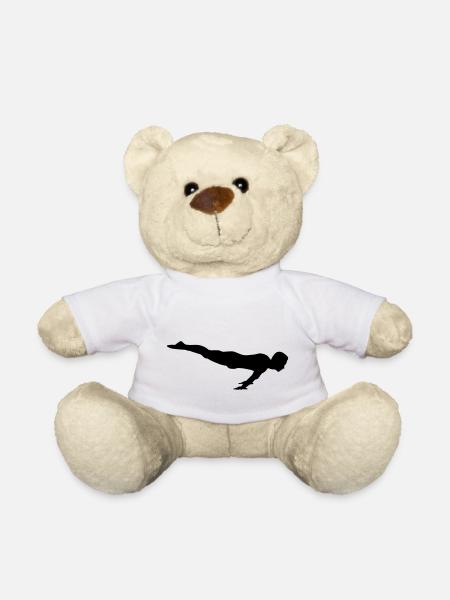 gymnast, gymnastics - gymnastique - Nounours - blanc