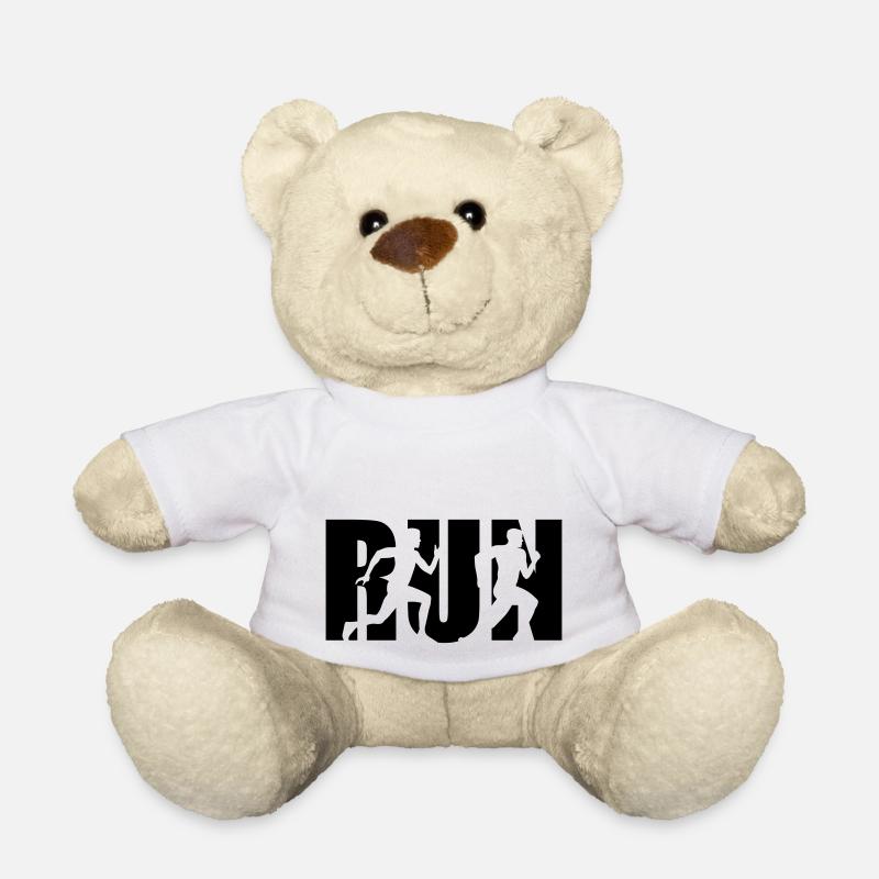 Run, Laufen, Läufer - Teddy - Weiß