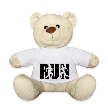 Run, Laufen, Läufer - Teddy - Weiß - Vorne