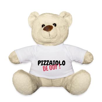 Pizza / pizzaiolo / Italien / Burger - Teddy - Weiß - Vorne