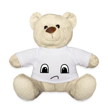 Cute sad face - Teddy - Weiß - Vorne