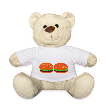 Burger 2 - Teddy Bear - white - Front