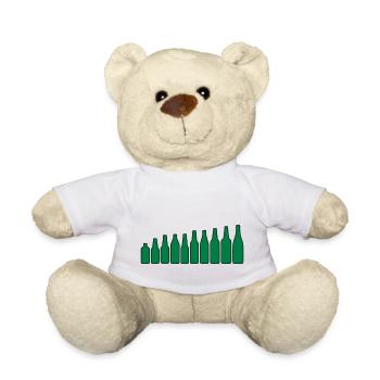 Bierflaschen - Teddy - Weiß - Vorne