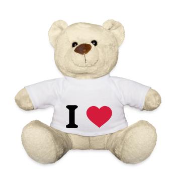 i love Herz - Teddy - Weiß - Vorne