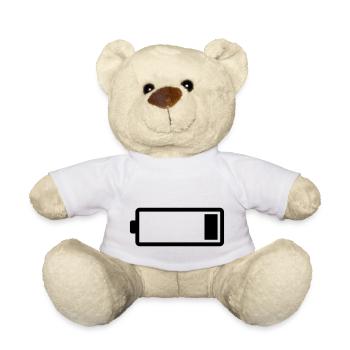 Akku, 20 Prozent - Teddy - Weiß - Vorne