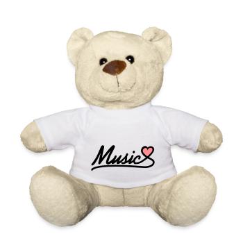 music - Teddy Bear - white - Front