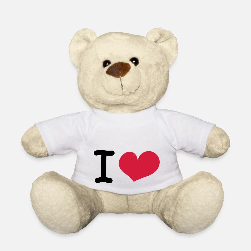 i love - Teddy Bear - white