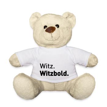Witzbold Typografie Design Schriftart bold fett - Teddy - Weiß - Vorne