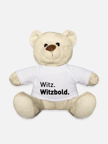 Witzbold Typografie Design Schriftart bold fett - Teddy - Weiß