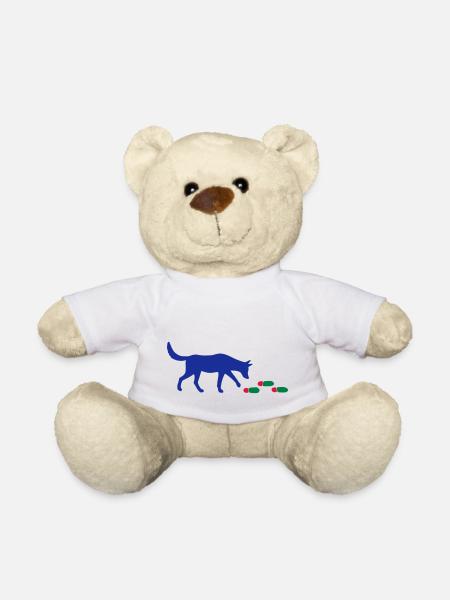 Mantrailer mit Spur - Teddy - Weiß