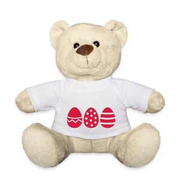 Ostern Eier - Teddy - Weiß - Vorne