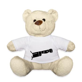 Messer Knife deadly tödlich Tod Halloween Zombie - Teddy - Weiß - Vorne