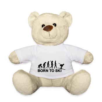 Evolution Ski - Teddy Bear - white - Front