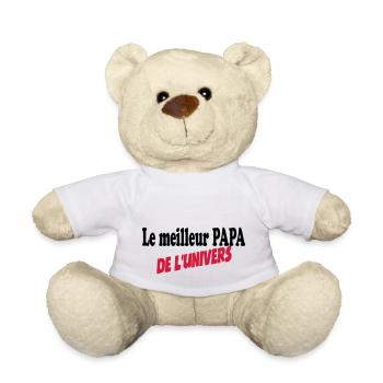 The best PAPA in the universe - Teddy Bear - white - Front