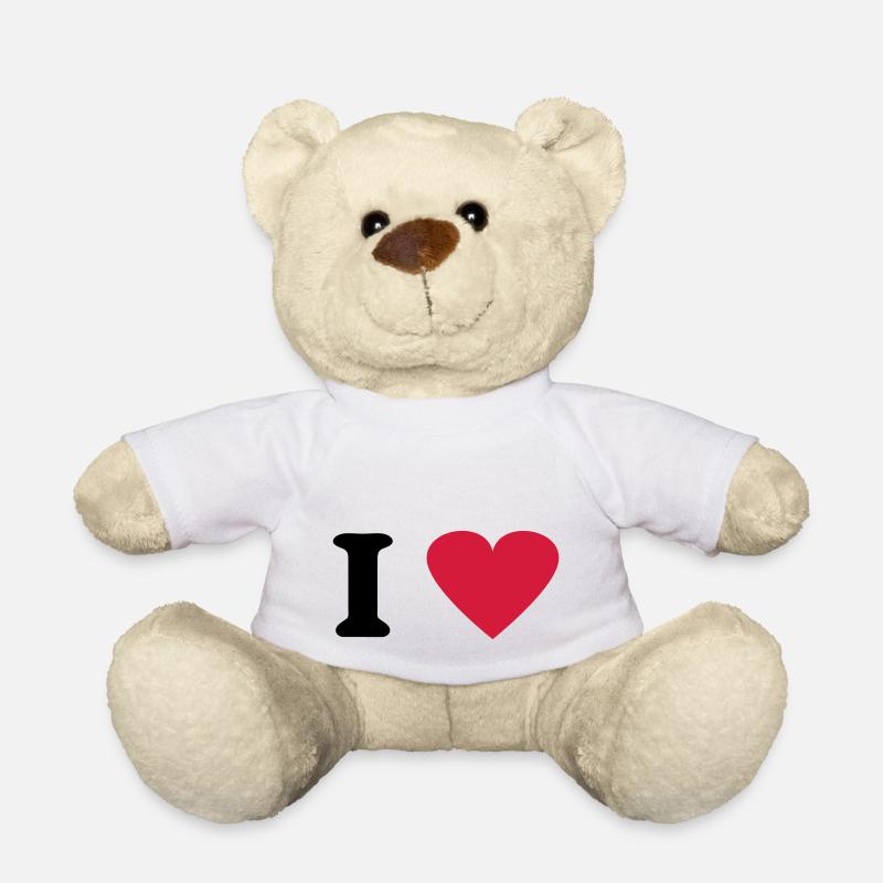 I Love - Nounours - blanc